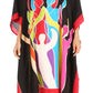 Sakkas Trina Women's Casual Loose Beach Poncho Caftan Dress Cover-up Many Print