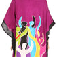 Sakkas Trina Women's Casual Loose Beach Poncho Caftan Dress Cover-up Many Print