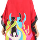 Sakkas Trina Women's Casual Loose Beach Poncho Caftan Dress Cover-up Many Print
