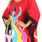 Sakkas Trina Women's Casual Loose Beach Poncho Caftan Dress Cover-up Many Print