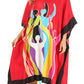 Sakkas Trina Women's Casual Loose Beach Poncho Caftan Dress Cover-up Many Print