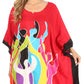 Sakkas Trina Women's Casual Loose Beach Poncho Caftan Dress Cover-up Many Print