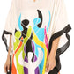 Sakkas Trina Women's Casual Loose Beach Poncho Caftan Dress Cover-up Many Print