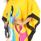 Sakkas Trina Women's Casual Loose Beach Poncho Caftan Dress Cover-up Many Print