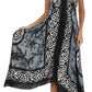 Sakkas Silky V-Neck Halter Handkerchief Hem Maxi Dress