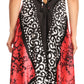 Sakkas Silky V-Neck Halter Handkerchief Hem Maxi Dress