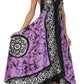 Sakkas Silky V-Neck Halter Handkerchief Hem Maxi Dress