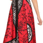 Sakkas Silky V-Neck Halter Handkerchief Hem Maxi Dress