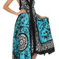 Sakkas Silky V-Neck Halter Handkerchief Hem Maxi Dress