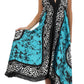 Sakkas Silky V-Neck Halter Handkerchief Hem Maxi Dress