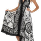 Sakkas Silky V-Neck Halter Handkerchief Hem Maxi Dress