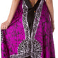 Sakkas Veins Print Satin V-Neck Halter Handkerchief Hem Dress