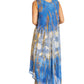 Sakkas Ombre Floral Tie Dye Tank Sheath Caftan Rayon Dress