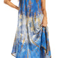 Sakkas Ombre Floral Tie Dye Tank Sheath Caftan Rayon Dress
