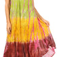 Sakkas Ombre Floral Tie Dye Tank Sheath Caftan Rayon Dress