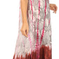 Sakkas Ombre Floral Tie Dye Tank Sheath Caftan Rayon Dress