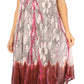 Sakkas Ombre Floral Tie Dye Tank Sheath Caftan Rayon Dress