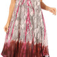 Sakkas Ombre Floral Tie Dye Tank Sheath Caftan Rayon Dress