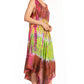 Sakkas Ombre Floral Tie Dye Tank Sheath Caftan Rayon Dress