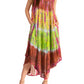 Sakkas Ombre Floral Tie Dye Tank Sheath Caftan Rayon Dress