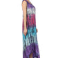 Sakkas Ombre Floral Tie Dye Tank Sheath Caftan Rayon Dress