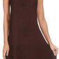 Sakkas Ameelynn Short Embroidered Batik Festival Sleeveless Spaghetti Strap Dress