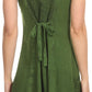 Sakkas Ameelynn Short Embroidered Batik Festival Sleeveless Spaghetti Strap Dress