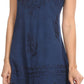 Sakkas Ameelynn Short Embroidered Batik Festival Sleeveless Spaghetti Strap Dress