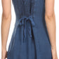 Sakkas Ameelynn Short Embroidered Batik Festival Sleeveless Spaghetti Strap Dress