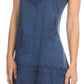 Sakkas Ameelynn Short Embroidered Batik Festival Sleeveless Spaghetti Strap Dress