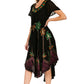 Sakkas Watercolor Palm Tree Tank Caftan Dress
