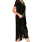 Sakkas Watercolor Palm Tree Tank Caftan Dress