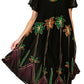 Sakkas Watercolor Palm Tree Tank Caftan Dress