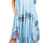 Sakkas Watercolor Palm Tree Tank Caftan Dress
