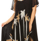 Sakkas Watercolor Palm Tree Tank Caftan Dress