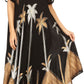 Sakkas Watercolor Palm Tree Tank Caftan Dress