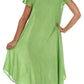 Sakkas Watercolor Palm Tree Tank Caftan Dress