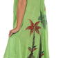 Sakkas Watercolor Palm Tree Tank Caftan Dress