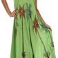 Sakkas Watercolor Palm Tree Tank Caftan Dress