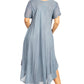 Sakkas Watercolor Palm Tree Tank Caftan Dress