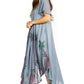 Sakkas Watercolor Palm Tree Tank Caftan Dress
