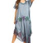 Sakkas Watercolor Palm Tree Tank Caftan Dress