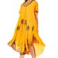 Sakkas Watercolor Palm Tree Tank Caftan Dress