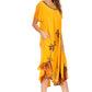 Sakkas Watercolor Palm Tree Tank Caftan Dress