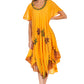 Sakkas Watercolor Palm Tree Tank Caftan Dress