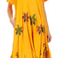 Sakkas Watercolor Palm Tree Tank Caftan Dress