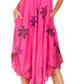 Sakkas Watercolor Palm Tree Tank Caftan Dress
