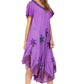 Sakkas Watercolor Palm Tree Tank Caftan Dress
