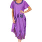 Sakkas Watercolor Palm Tree Tank Caftan Dress