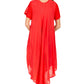 Sakkas Watercolor Palm Tree Tank Caftan Dress